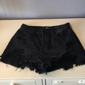 Black Jean shorts